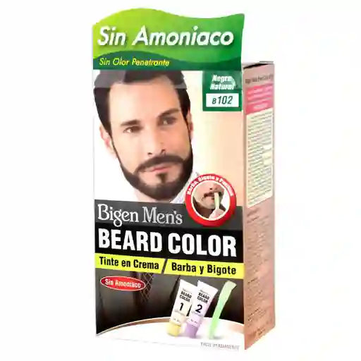 Bigen Tinte en Crema para Hombre Barba y Bigote Tono Negro Natural