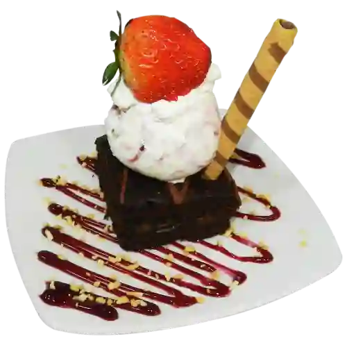 Brownie con Helado