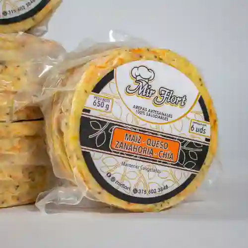 Paquete de Arepas de Zanahoria