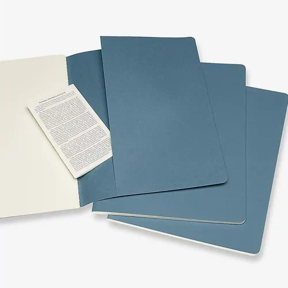 Inkanta Libreta Cahier Hoja Blanca Azul Claro XL
