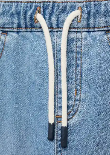 Bermuda Comfy Tejano Medio Talla 06 Niños Mango