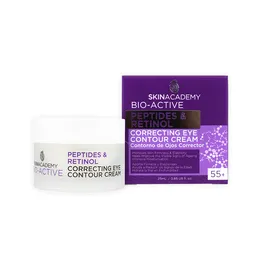 Skin Academy Contorno Ojos Bio Active Peptides & Retinol 55+