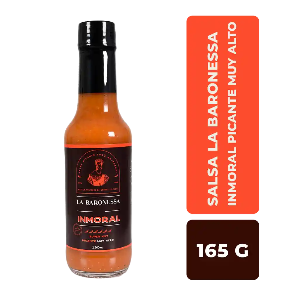 La Baronessa Salsa Inmoral Super Hot Picante Muy Alto