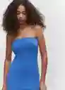 Vestido Cruyi Azul Talla S Mujer Mango