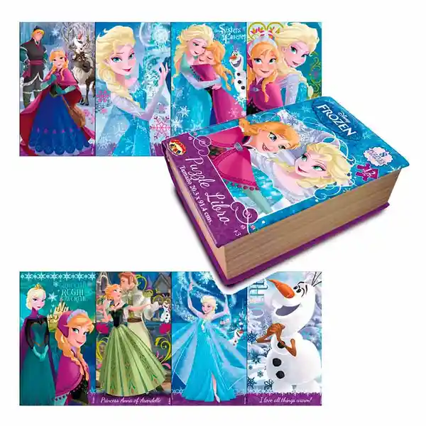 Libro Con 8 Rompecabezas Frozen