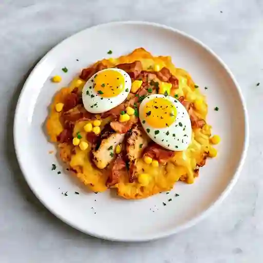 Patacón pechuga y tocineta