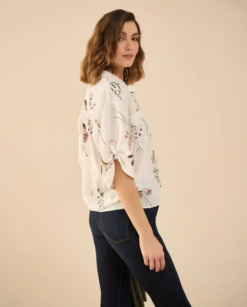 Camisa Blanco 0 Claro Talla M 412G003 Esprit
