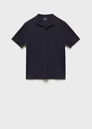 Camisa Polo Taga Azul Noche Talla XL Hombre Mango