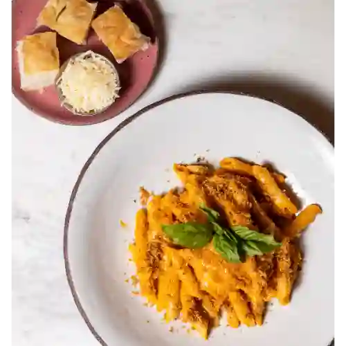 Pasta Spicy Vodka + Serrano