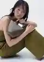 Enterizo Mono Singapur Khaki Talla XL Mujer Mango