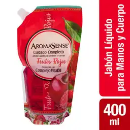 Aromasense Jabón Líquido para Manos y Cuerpo Frutos Rojos