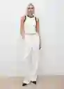 Top Fine Crudo Talla XS Mujer Mango