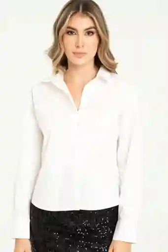 Camisa Manga Larga Yara Color Blanco Crudo Talla M Ragged