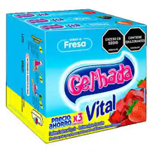 Gel'hada Gelatina Vital Sabor Morango