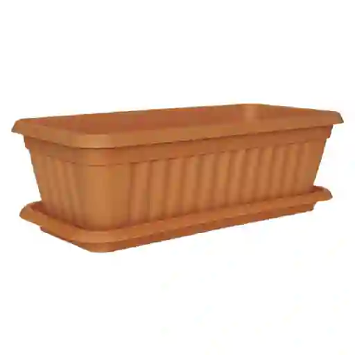 Fercon Jardinera Eco Venezia Plástico Terracota 12 x 35 x 12 cm