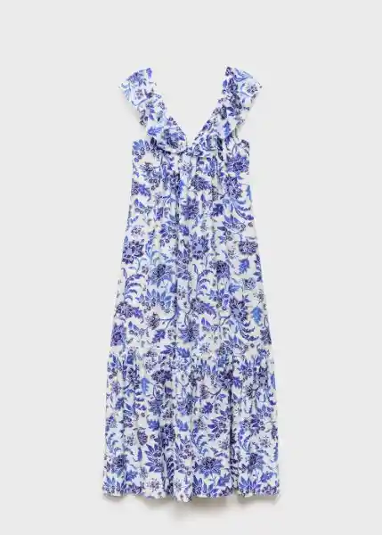 Vestido Ramona Azul Talla S Mujer Mango