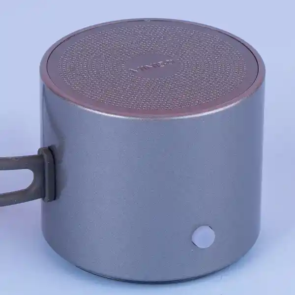 Altavoz Inalámbrico Portátil de Metal Gris Mod A127 Miniso