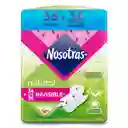 Nosotras Toallas Natural Invisible + Pañitos Húmedos