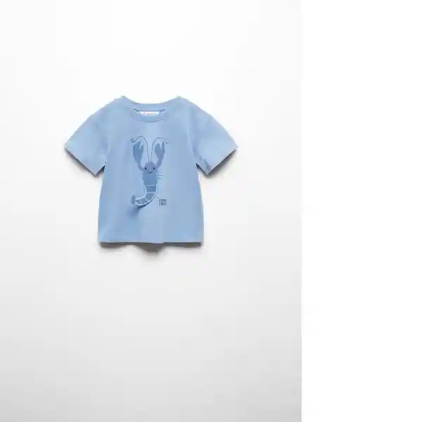 Camiseta Lobster Azul Talla 71 Niños Mango