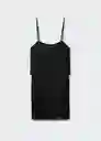 Vestido Charles Negro Talla S Mujer Mango