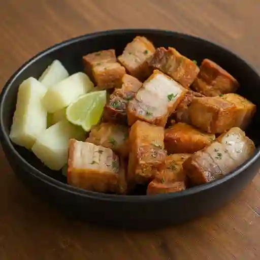 Tazon de chicharron carnudo