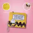 Billetera Charlie Brown Snoopy Colorful Life Amarillo Miniso