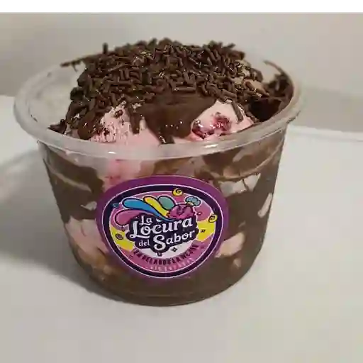 Media libra con toppings