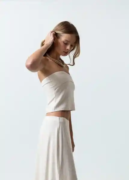Camisa Mujer Crudo Abedul L 412G340 Naf Naf