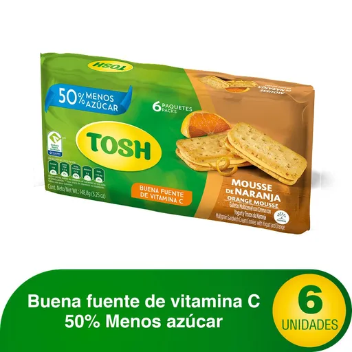 Tosh Galletas Mousse de Naranja