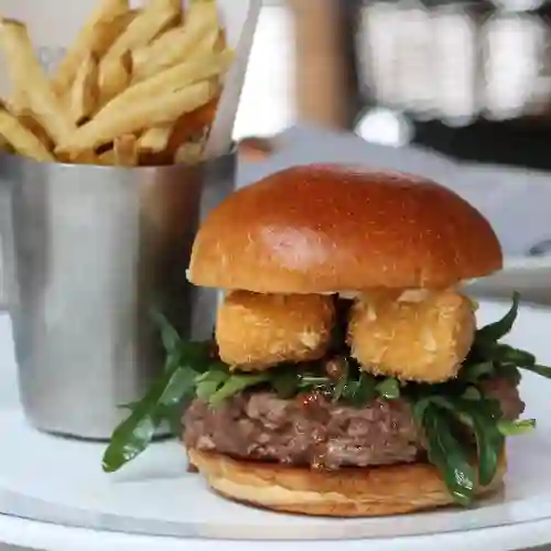 Hamburguesa con Brie Crocante Trufado