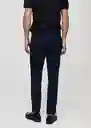 Pantalón Barna Navy Talla 40 Hombre Mango
