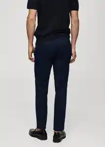 Pantalón Barna Navy Talla 40 Hombre Mango