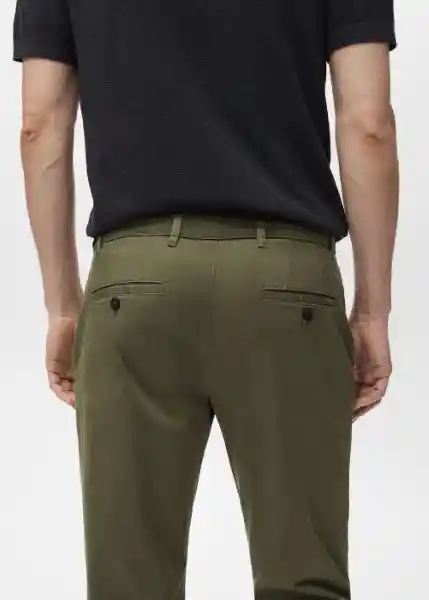 Pantalón Prato Khaki Talla 38 Hombre Mango