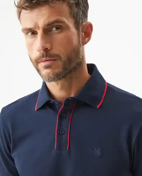 Camiseta Details Contrats Polo Azul Medianoche T XL Chevignon