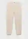 Pantalón Romelino Crudo Talla 46 Hombre Mango