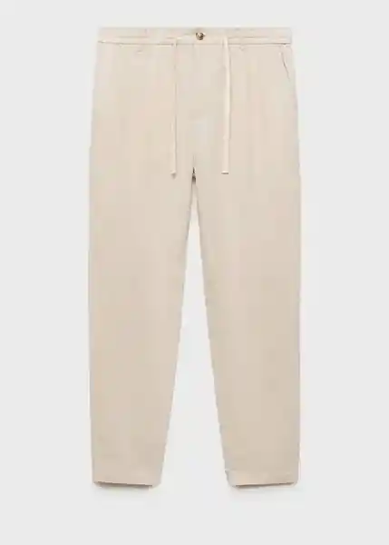 Pantalón Romelino Crudo Talla 46 Hombre Mango