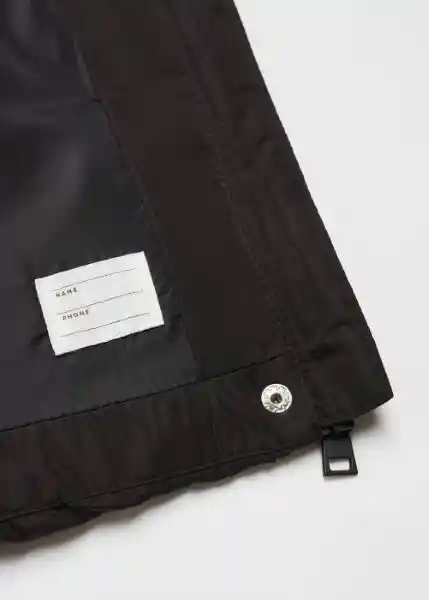 Abrigo Anorak Nacha Negro Talla 13 Niña Mango