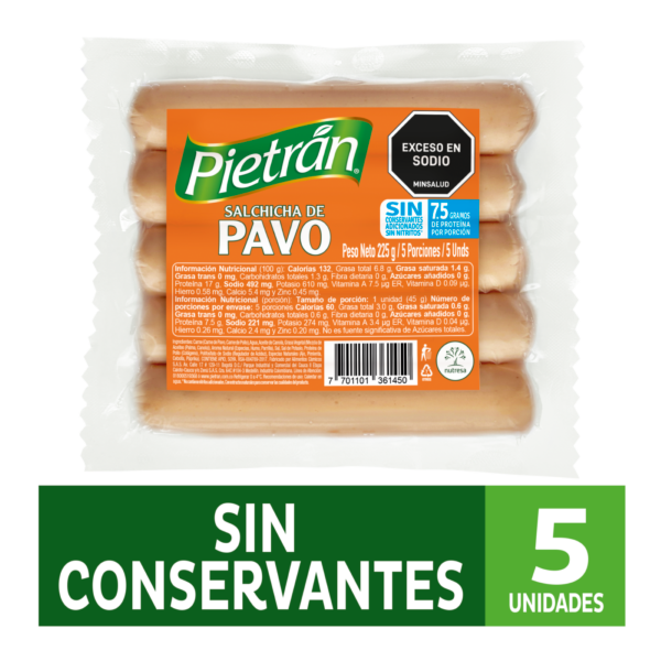 Pietrán Salchicha Pavo 225 g