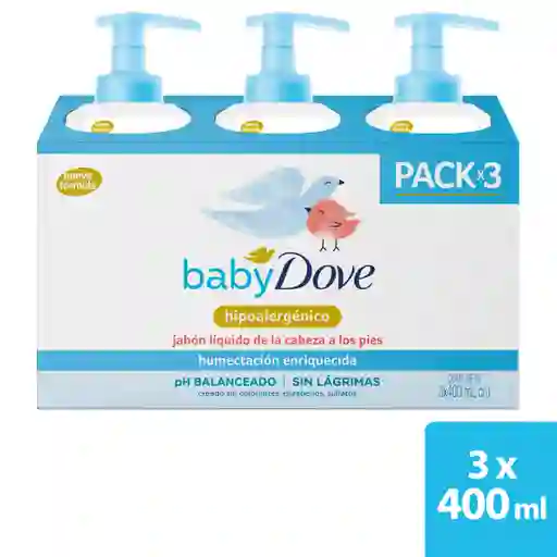 Dove Baby Jabón Líquido Humectación Enriquecida 