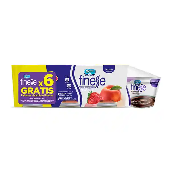 Yogurt Finesse Surtido Gratis Mousse Chocolate