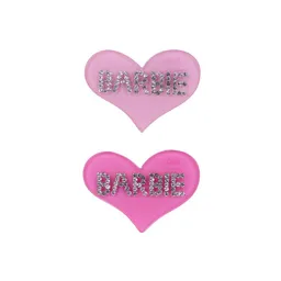 Set Hebilla Para Cabello Corazón Colección Barbie Miniso