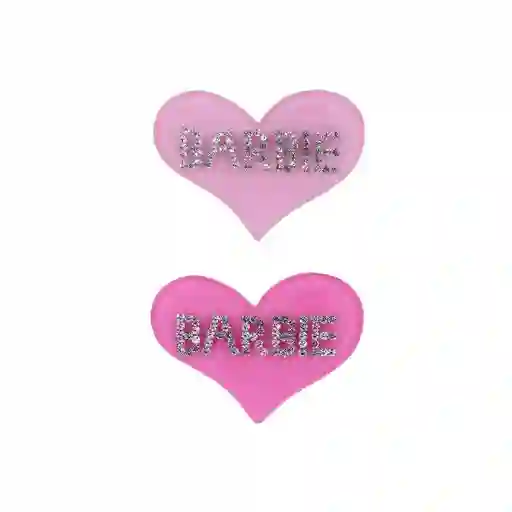 Set Hebilla Para Cabello Corazón Colección Barbie Miniso