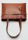 Bolso M Dahlia Cuero Talla 99 Mujer Mango