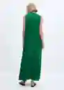 Vestido Linda-A Verde Talla XS Mujer Mango