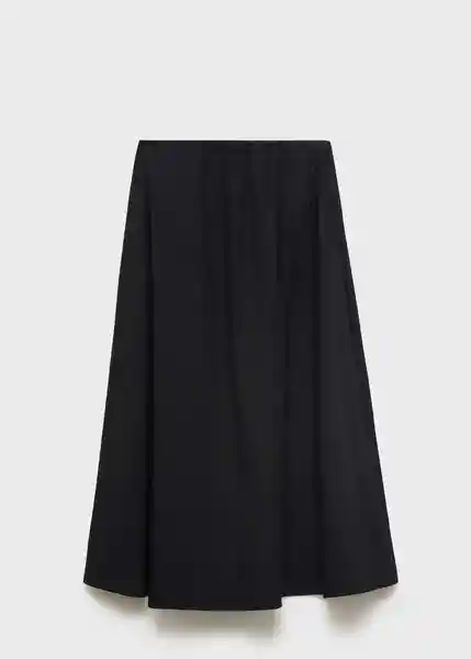 Falda Creta Negro Talla M Mujer Mango
