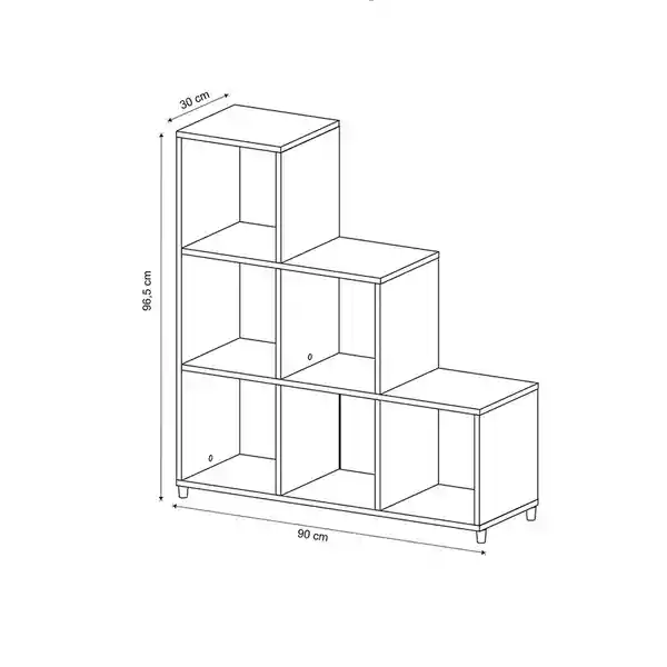 Muebles 2020 Estante Brasil Blanco