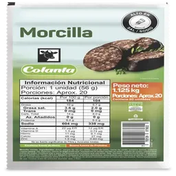 Colanta Morcilla Fresca