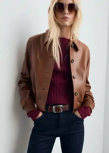 Jersey Flurry Vino Talla S Mujer Mango