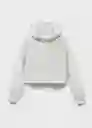 Buzo Sudadera Fun Gris Claro Vigore Talla 10 Niña Mango