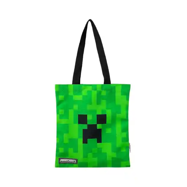 Bolso de Compras Serie Minecraft Verde Miniso